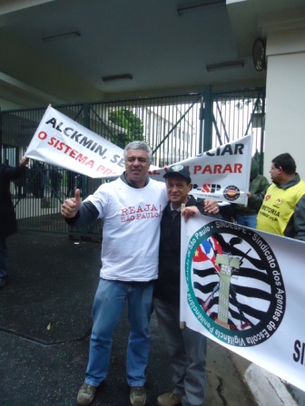 Deputado Estadual Major Olímpio Gomes e Antonio Pereira Ramos (SINDESPE)