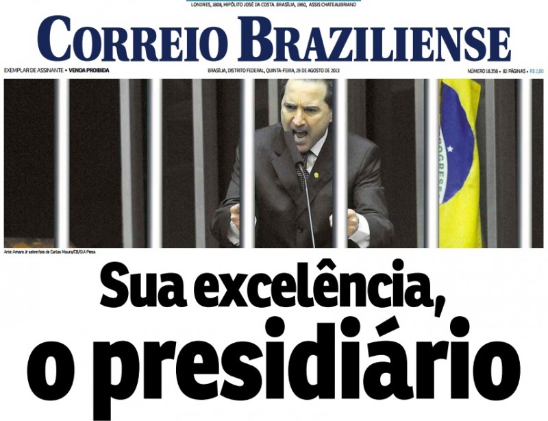 Parlamentares afrontam o Supremo Tribunal Federal e, em votação secreta, mantêm o mandato de Natan Donadon, condenado a 13 anos e 4 meses de prisão; presidente Henrique Alves afastou Donadon e convocou o suplente