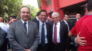 Fernando Grela (Secretário Segurança Pública), Antonio Pereira Ramos (Presidente Sindespe),  Lourival Gomes (Secretário SAP)