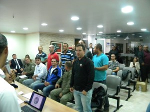 Parte da equipe presente de AEVPs da Penitenciária "Desem. Adriano Marrey" de Guarulhos