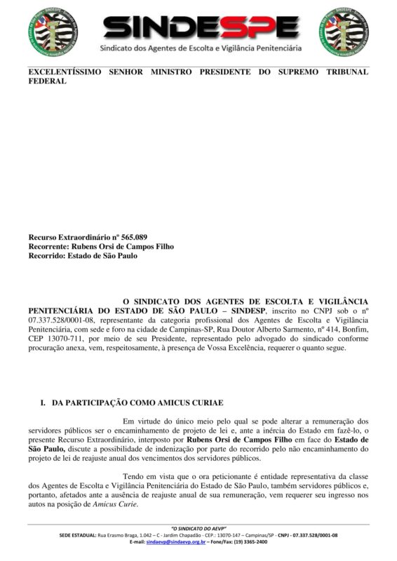 amicus curiae petição - Assinado-1