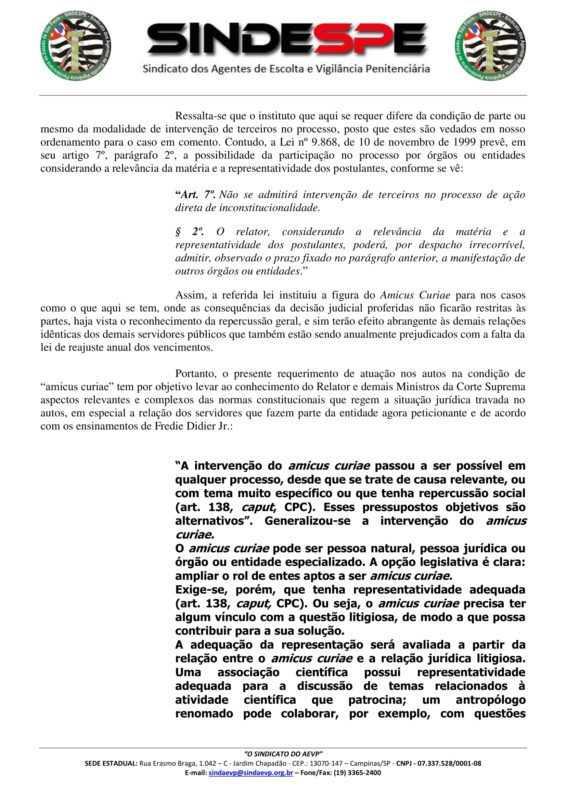 amicus curiae petição - Assinado-2