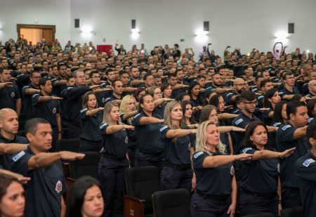 O Governador do Estado de São Paulo, Márcio França, durante formatura de 621 agentes de segurança da Secretária de Administração. Local: São Paulo/SP. Data: 26/04/2018 Foto: Governo do Estado de São Paulo