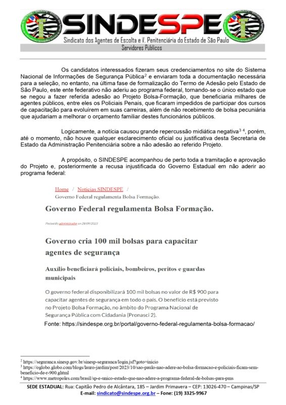 Of+¡cio 27-2023 - MPSP - DEN+ÜNCIA ÔÇô Averigua+º+úo pela n+úo ades+úo de parceria com o Governo Federal p_page-0002